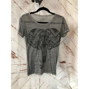Well worn small henna elephant shirt